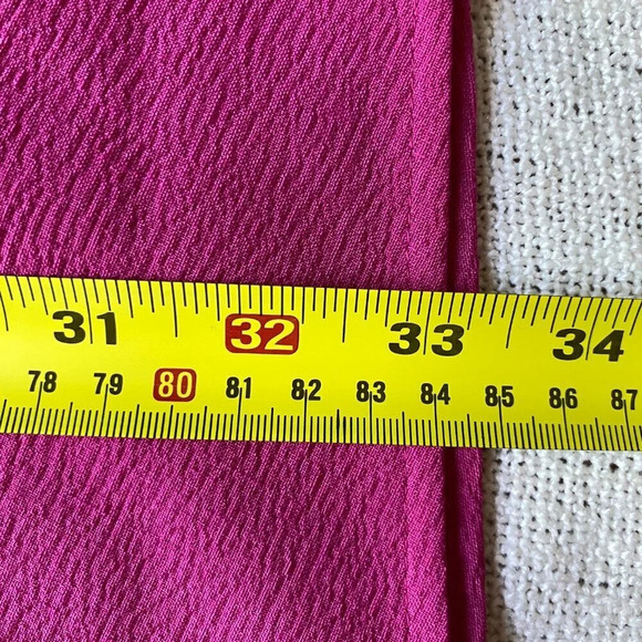 NWT H&M Hot Pink Gathered Scoop Neck Bodycon Mini Dress with Ruching Size XS - Picture 15 of 16